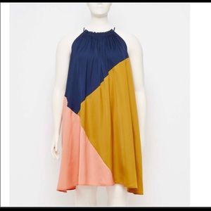 Plus color block dress